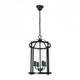 Lighting Inspiration-Manor Large 4/LT Pendant - Bronze / Chrome